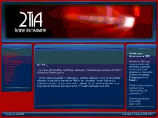 Klasa 2 Tia - technik informatyk - matura 2009r. - strona po modernizacji w 2007r.