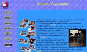 Strona internetowa dla firmy ASMAX Strona internetowa dla firmy ASMAX