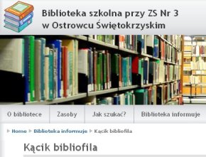 Strona www biblioteki szkolnej