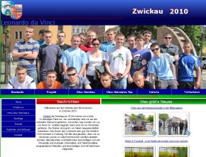 Strona internetowa o praktykach w Zwickau 2010